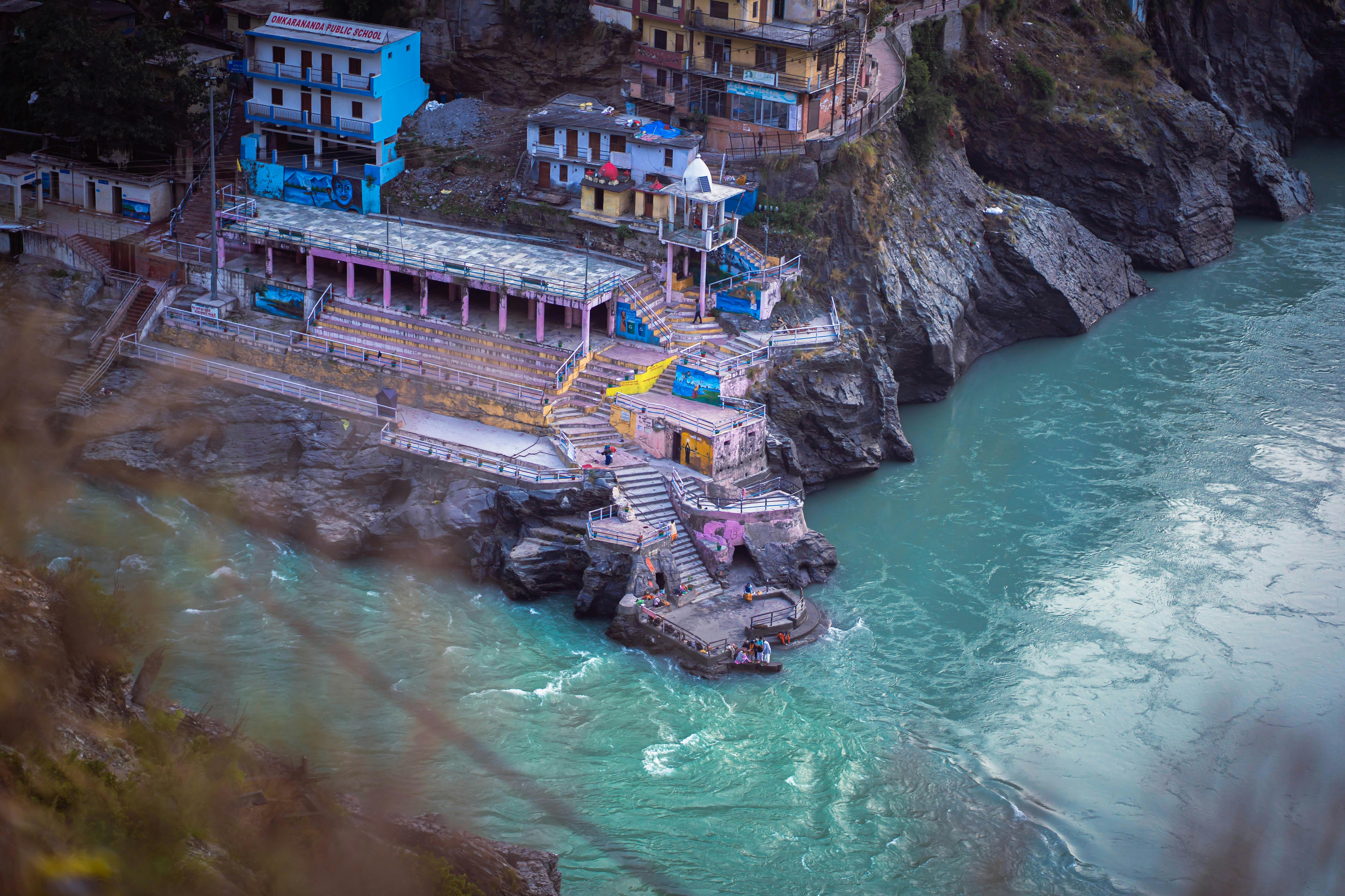 The confluence of two rivers